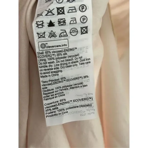 AllSaints Melody Marea Silk Slip Midi Dress Rainbow Pink